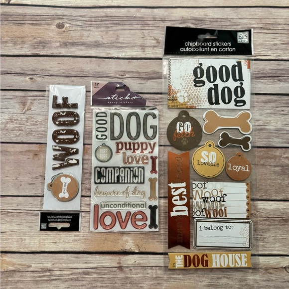 Dog Themed Scrapbook Kit and Stickers - Picture 4 of 4